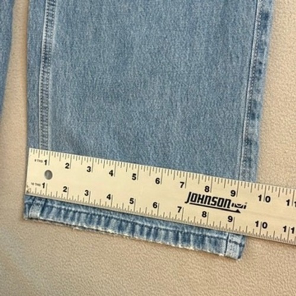 Hollister Low Rise Baggy Jeans W25 0R Medium Wash Butterfly Embroidered Wide Leg - Picture 7 of 12